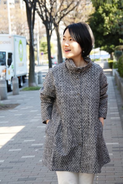 画像7: ロールタックジャケット（白樺文人灰） (7)