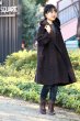 画像1: 四重奏フード付きコート（茶） (1)