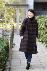 高衿コート - 久留米絣工房藍木野