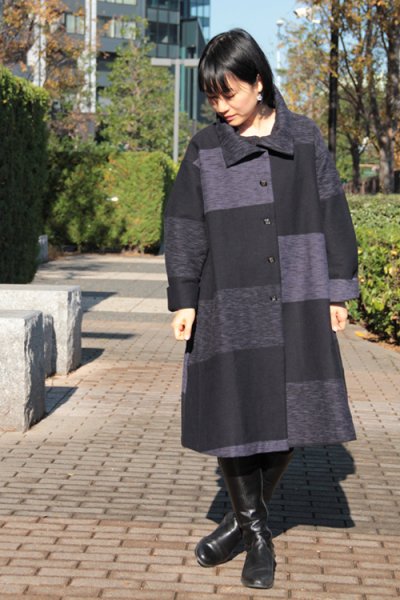 画像5: 高衿コート四重奏（段グレー） (5)