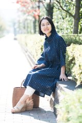 machan様　未使用 久留米絣工房 藍木野 雨ふり柄のビッグブラウザー 日本製 2026年最新】藍木野の人気アイテム - メルカリ