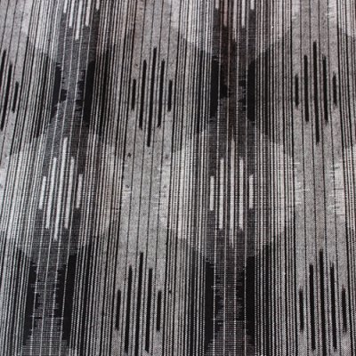画像1: ちび衿ブラウス（大輪つなぎ灰）