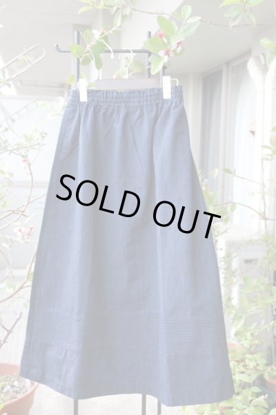 画像1: 裾途中切り替えスカート吉田縞 (1)