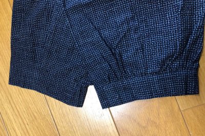 画像1: ワイドパンツ(西原文人藍)