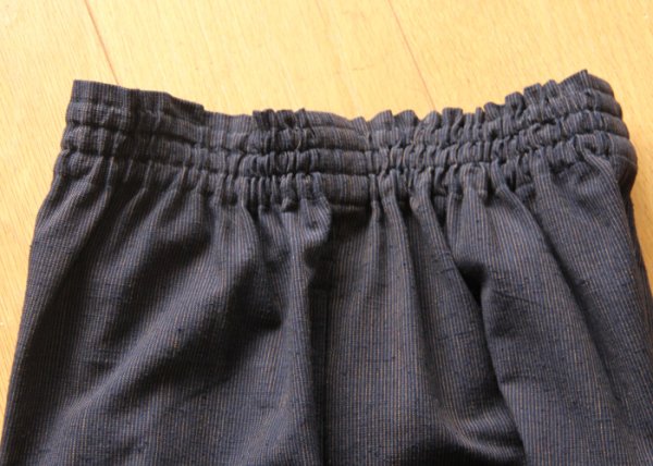 画像2: ワイドパンツ(茶縞） (2)