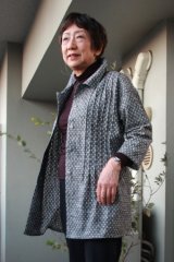 セーラーカラージャケット（さび色） - 久留米絣工房藍木野