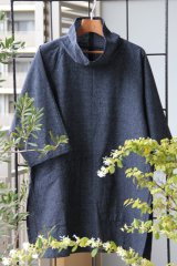 ツーポケットブラウス - 久留米絣工房藍木野