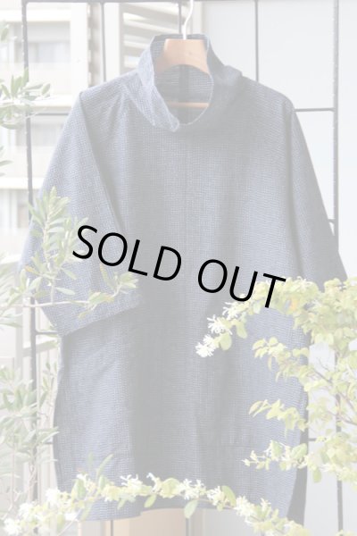 画像1: ツーポケットブラウス（西原文人藍） (1)