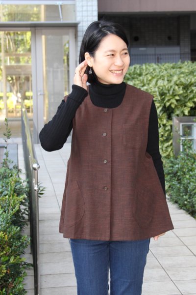 画像8: ベスト（白樺茶） (8)