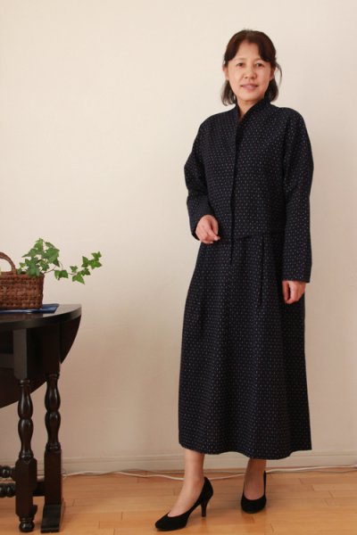 画像2: ペプラムワンピース（色あられ） (2)