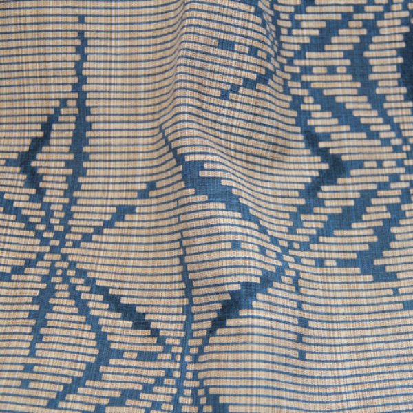 画像2: フリルワンピース(奥州小紋・麻の葉) (2)