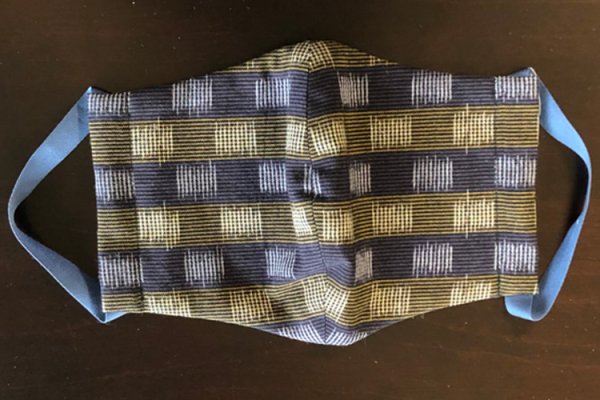 画像5: ティアードワンピース前あき・市松金茶 (5)