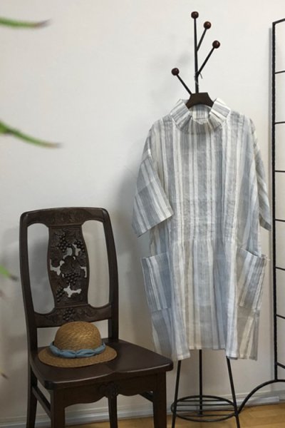 画像2: ピンタックブラウス・ビンテージ白（心衣） (2)