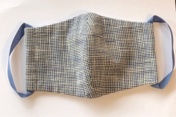 画像7: ビッグワンピース（千鳥格子藍） (7)