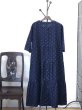 画像4: ティアードワンピース前あき・とびあられ紺 (4)