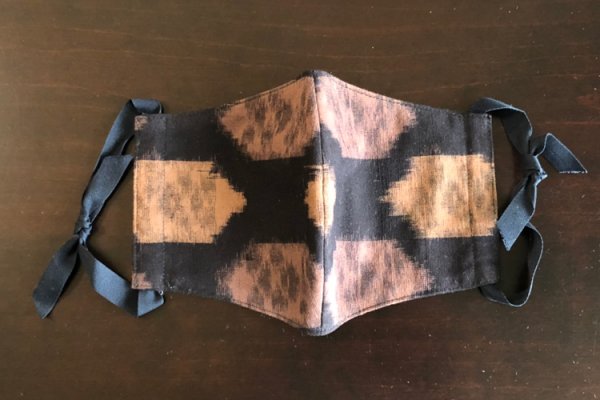 画像7: ビッグブラウス 七分袖 (亀甲茶) (7)