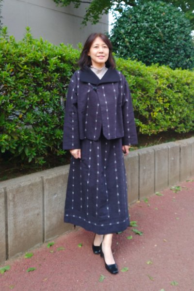 画像1: リバーシブルスーツ（ハートの矢羽根）一つボタン (1)