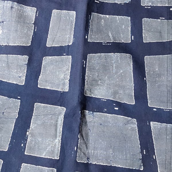 画像3: ビッグブラウスフレンチ袖（注染格子） (3)