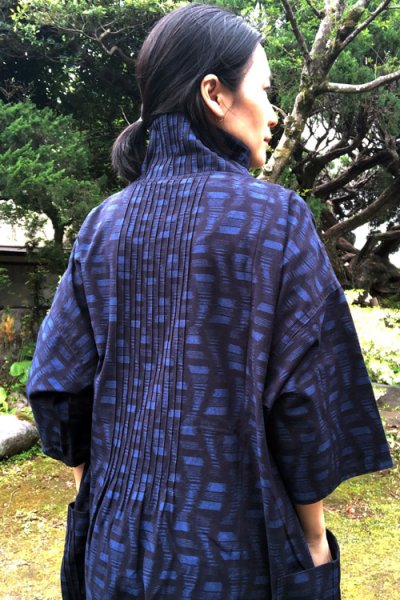 画像2: ピンタックワンピース（かげろう柄） (2)