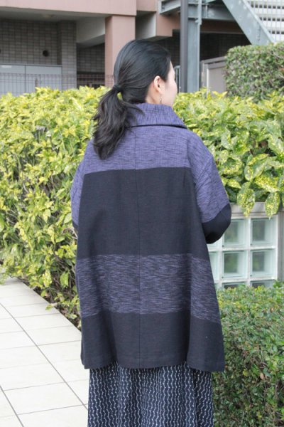 画像3: 四重奏丸衿ジャケット（段グレー） (3)