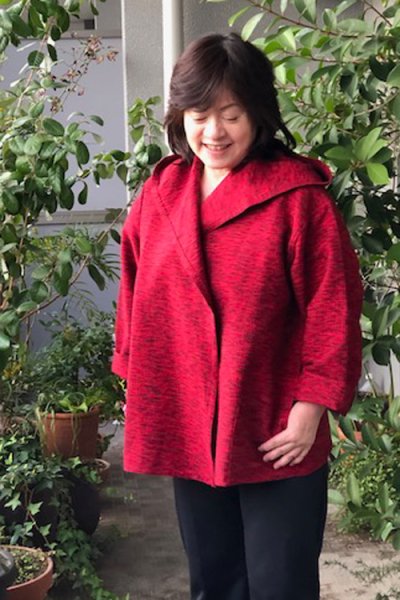 画像2: 四重奏フード付きジャケット（赤） (2)