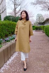 新品 定価107800円 久留米絣工房 藍木野 ピンタックブラウス ゆったり ピンタックブラウス（ハート矢羽根） - 久留米絣工房藍木野