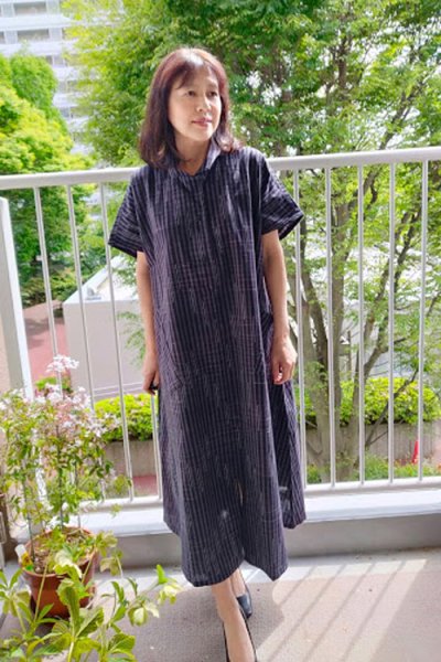 画像5: ビッグワンピース（袋くくり灰） (5)
