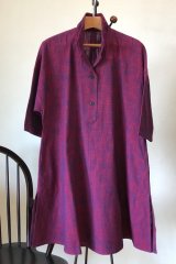 新品 定価107800円 久留米絣工房 藍木野 ピンタックブラウス ゆったり ピンタックブラウス - 久留米絣工房藍木野