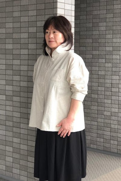 画像1: ショールカラージャケット（細雨） (1)