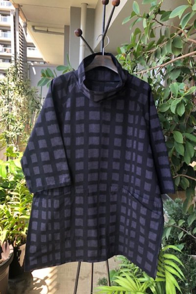 画像4: ツーポケットブラウス（ブロック灰） (4)