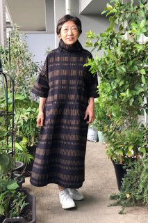 machan様　未使用 久留米絣工房 藍木野 雨ふり柄のビッグブラウザー 日本製 machan様 未使用 久留米絣工房 藍木野 雨ふり柄のビッグ