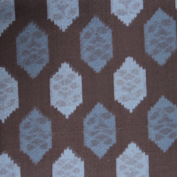 画像6: ロールタックワンピース前開き(亀甲青) (6)