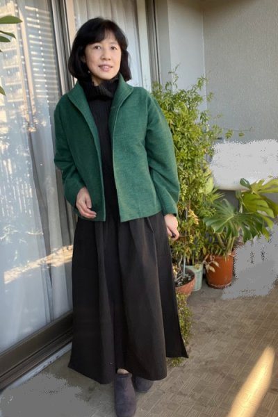 画像2: 四重奏ジャケット（グリーン） (2)