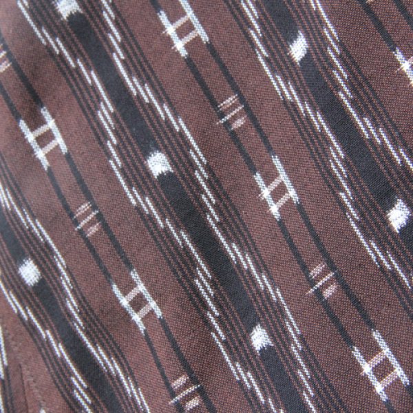 画像3: 角ショールタックワンピース（井桁茶） (3)