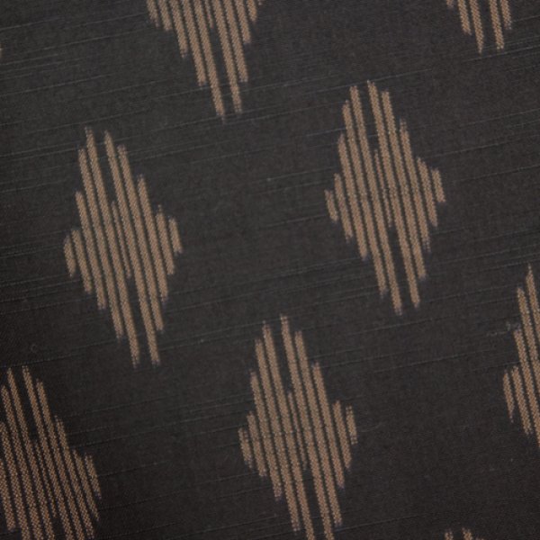 画像2: ビッグブラウス　七分袖 (ダイヤ柄茶) (2)