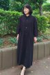 画像4: ショールタックワンピース（矢羽根茶） (4)