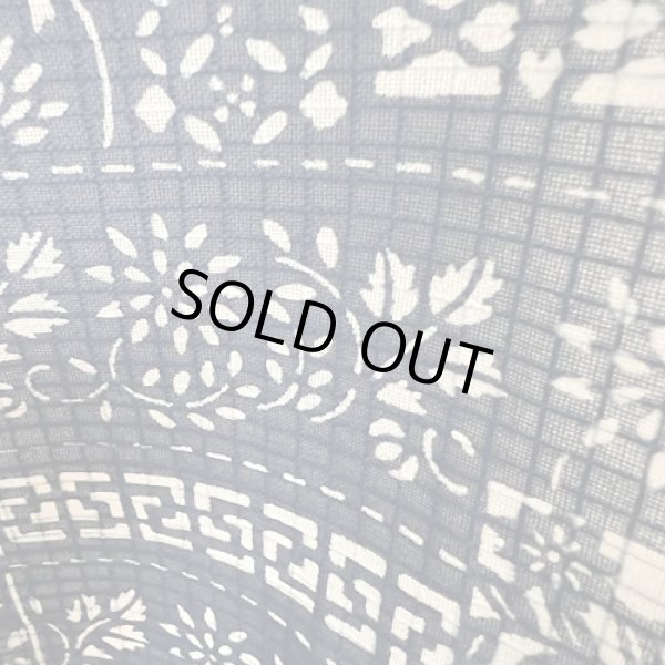 画像3: ビッグワンピース七分袖・更紗柄つむぎ (3)