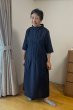 画像4: ロールタックワンピース(変わり縞灰) (4)