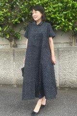 藍木野 ロングワンピース 久留米絣工房 藍木野 ワンピース