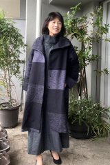 高衿コート - 久留米絣工房藍木野