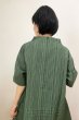 画像3: 横3本タックブラウス（やたら縞緑） (3)