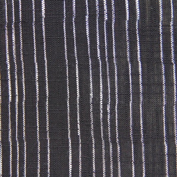 画像3: 一枚衿ブラウス七分袖（白樺やたら縞黒） (3)