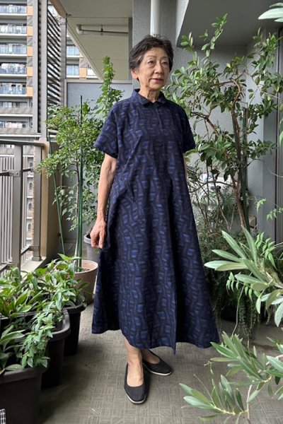 画像2: ビッグワンピース（かげろう紺） (2)
