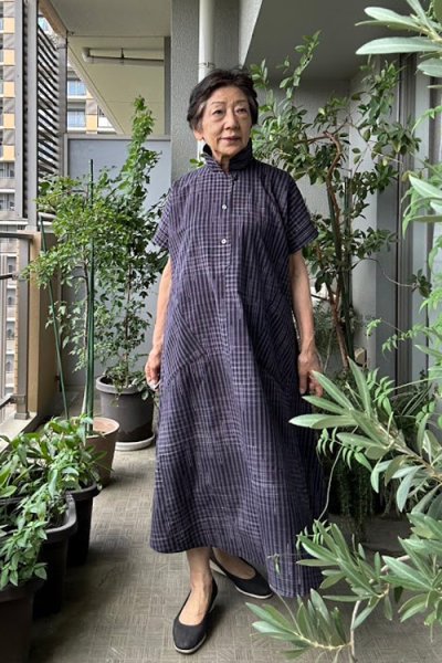 画像2: ビッグワンピース（袋くくり灰） (2)