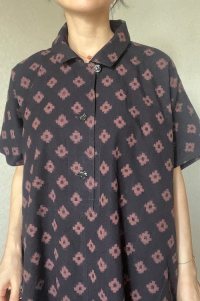 画像4: ビッグブラウス フレンチ（合中茶） (4)