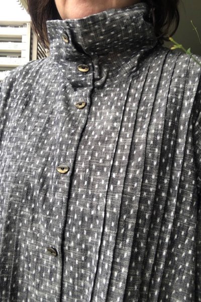 画像4: ロールタックジャケット（白樺文人灰） (4)