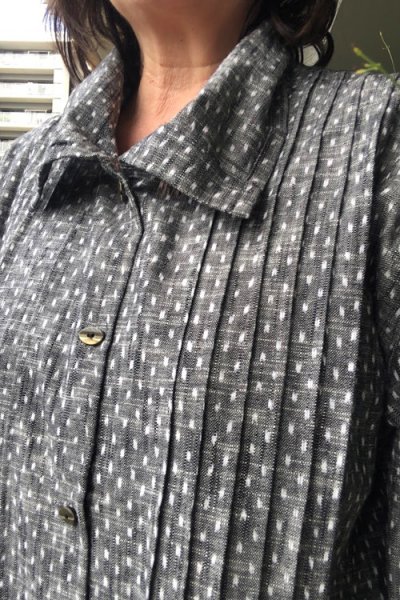 画像5: ロールタックジャケット（白樺文人灰） (5)