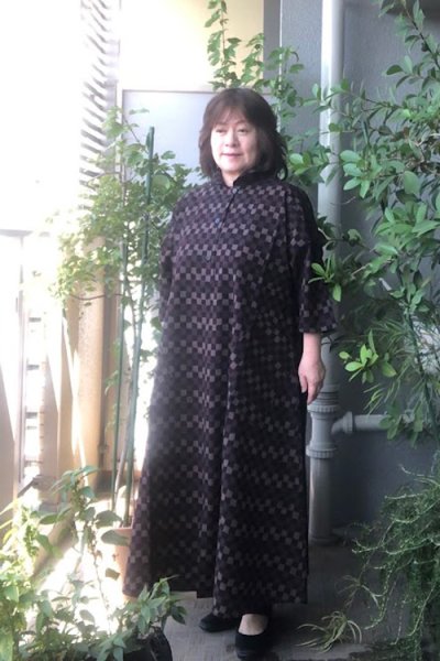 画像2: ビッグワンピース（市松三段） (2)