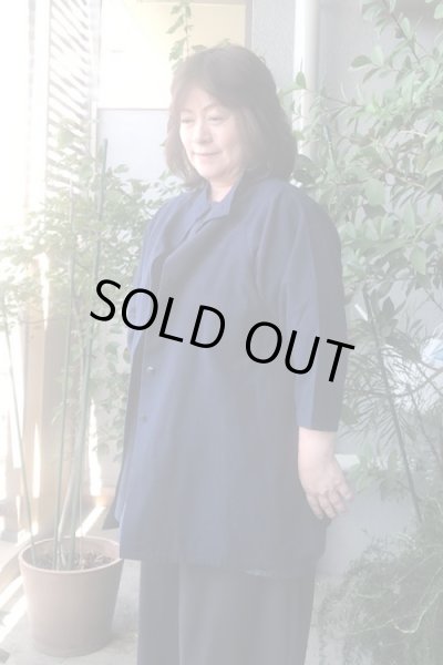 画像3: ボトルネックブラウス　L丈（西原細縞） (3)