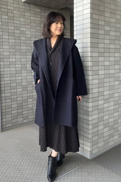 画像5: 五重奏フード付きコート（黒） (5)